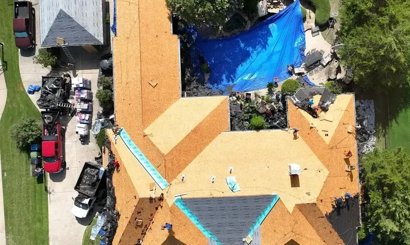 Professional Roof Repair being performed in San Leon